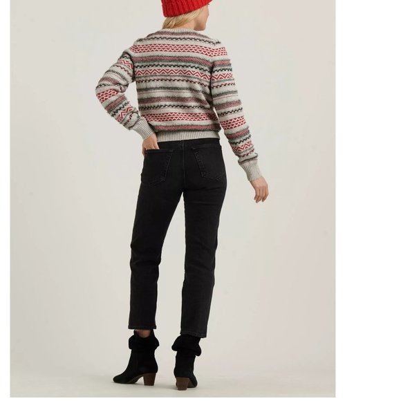 Lucky Brand Striped Fairisle Sweater. - Picture 2 of 7